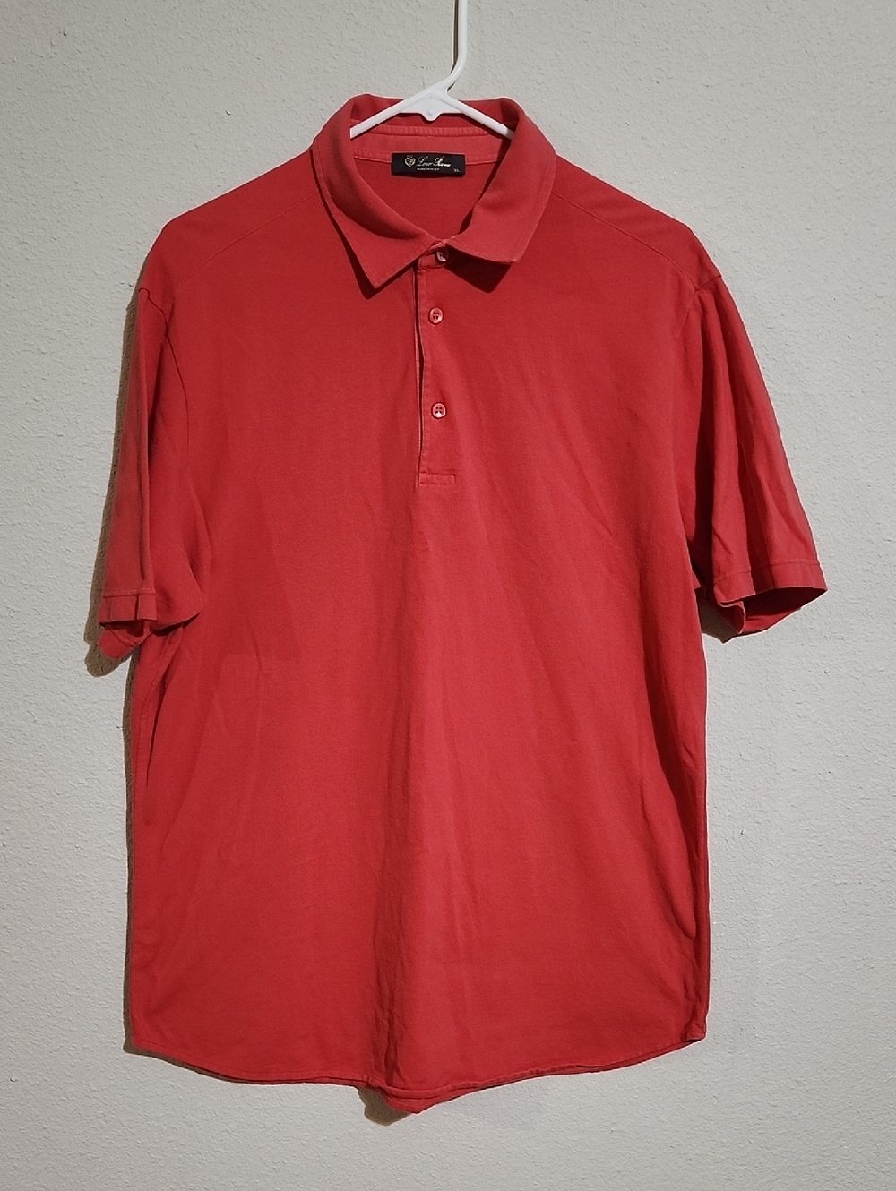 Loro Piana Red Short-Sleeve Polo